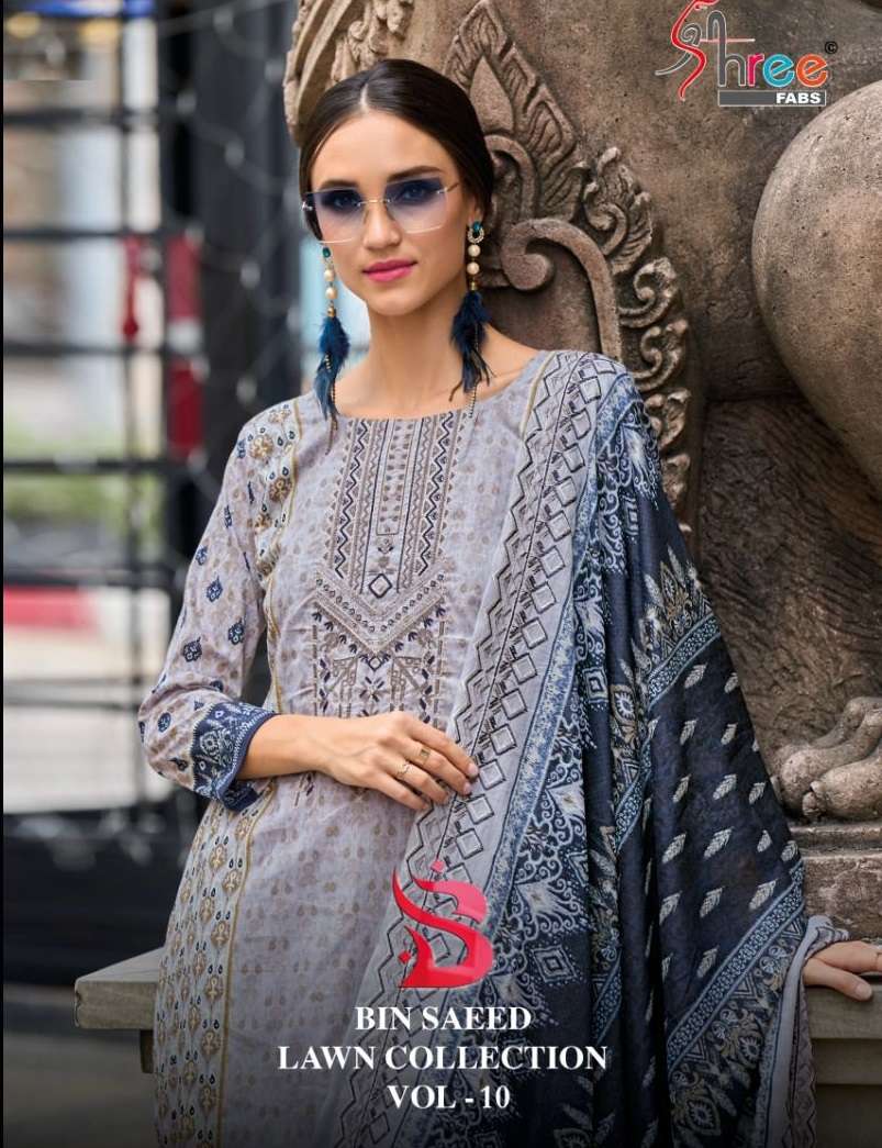 BIN SAEED LAWN COLLECTION VOL 10 by SHREE